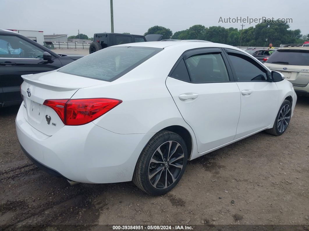 2017 Toyota Corolla Se White vin: 5YFBURHE8HP624714