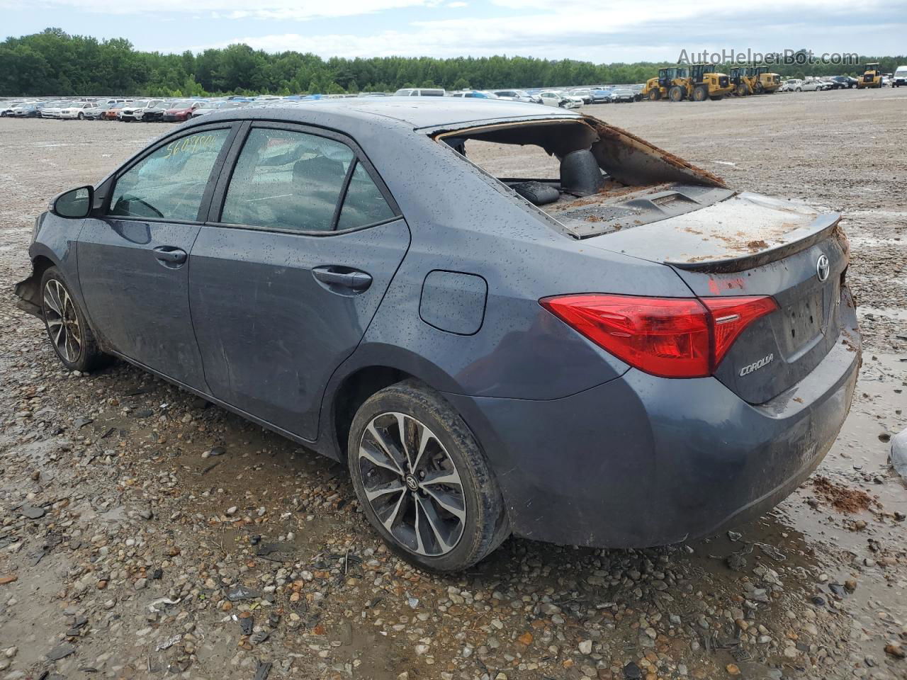 2017 Toyota Corolla L Gray vin: 5YFBURHE8HP633087