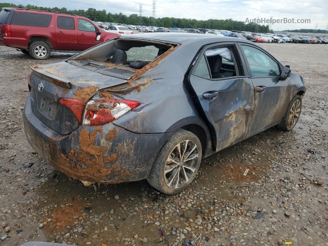 2017 Toyota Corolla L Gray vin: 5YFBURHE8HP633087