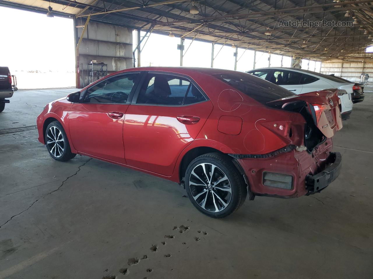 2017 Toyota Corolla L Red vin: 5YFBURHE8HP643392