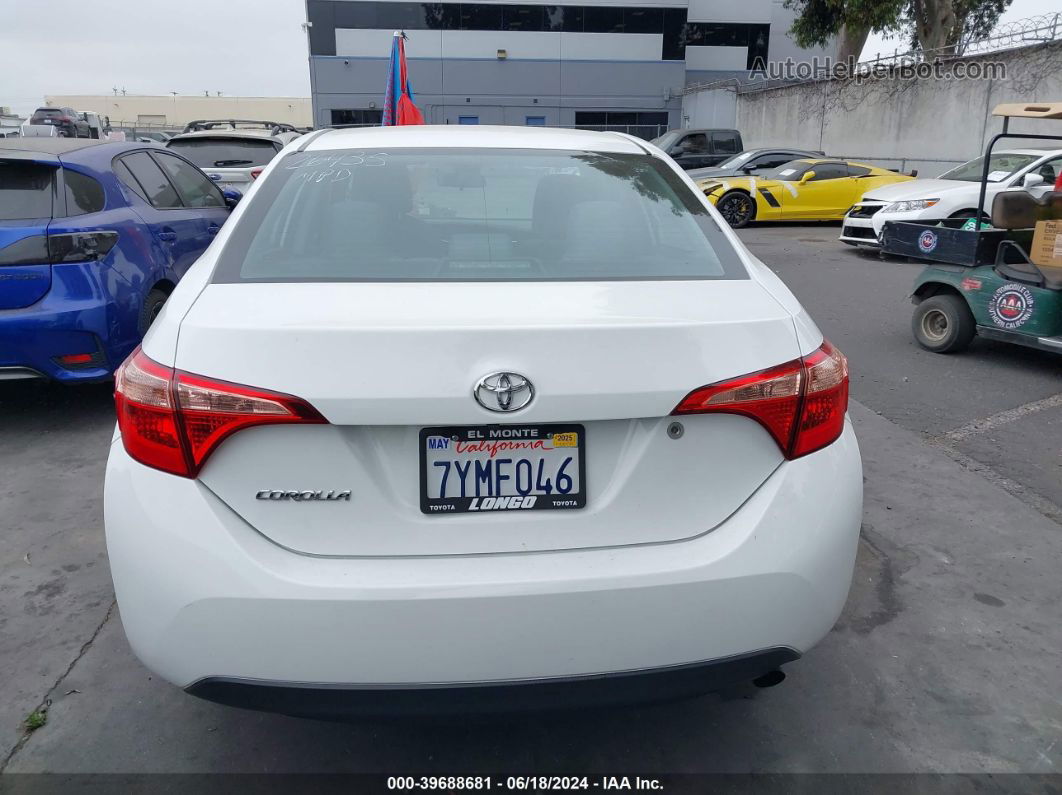 2017 Toyota Corolla L White vin: 5YFBURHE8HP655557