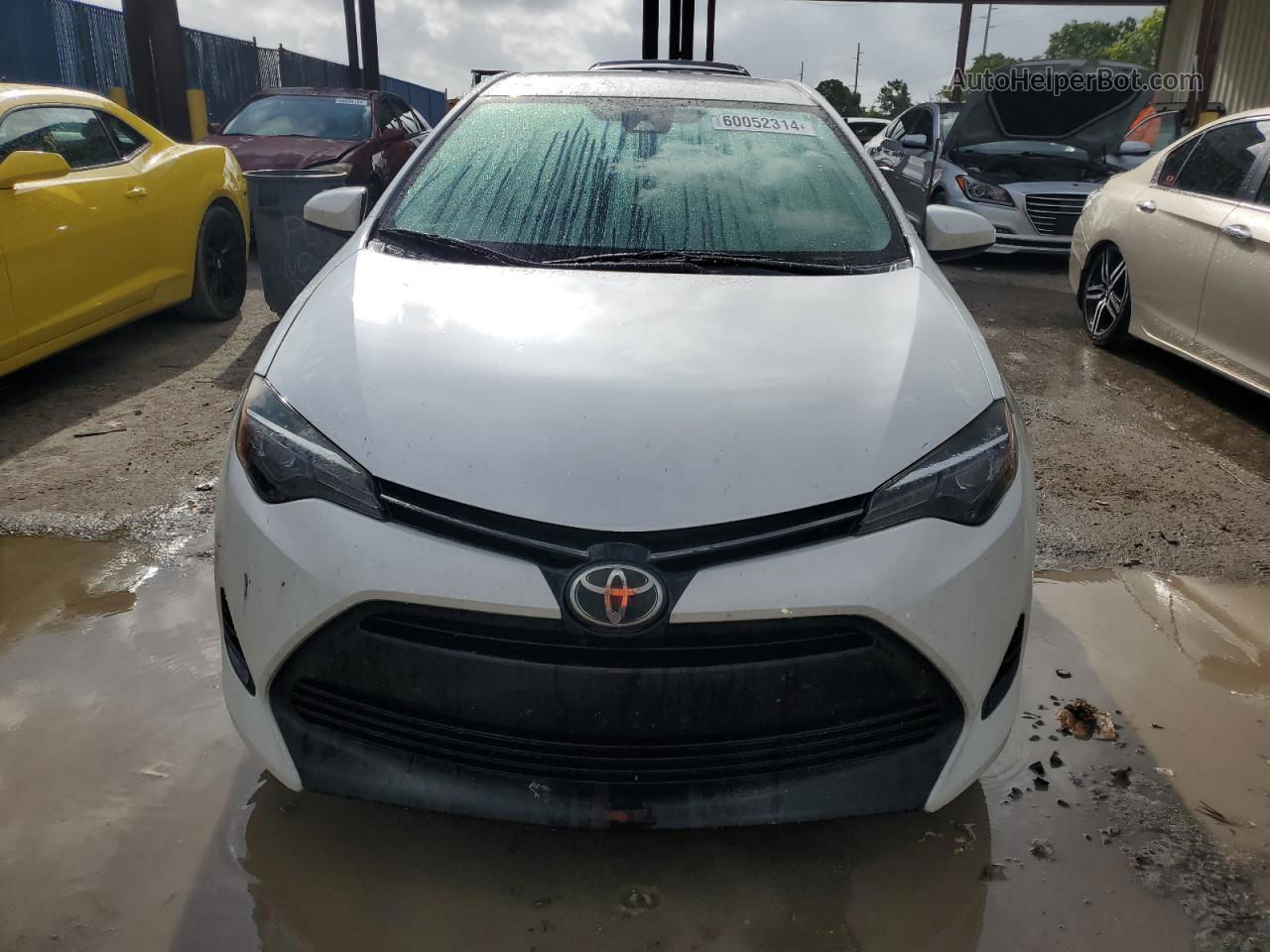 2017 Toyota Corolla L White vin: 5YFBURHE8HP678076