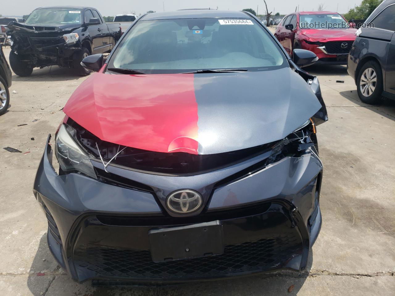 2017 Toyota Corolla L Blue vin: 5YFBURHE8HP680619