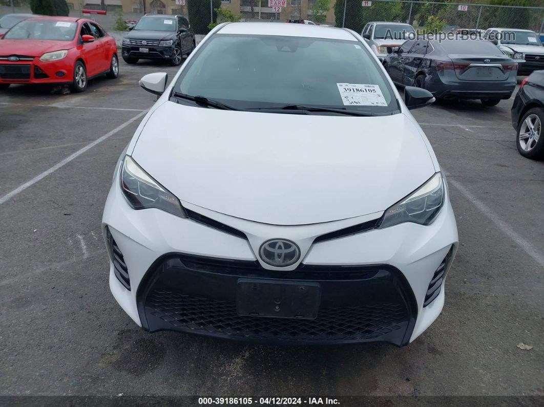 2017 Toyota Corolla Se White vin: 5YFBURHE8HP691670