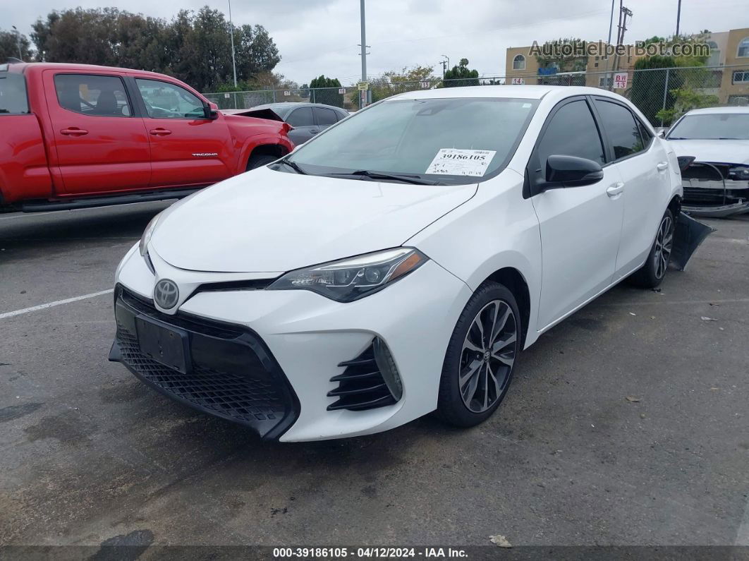 2017 Toyota Corolla Se White vin: 5YFBURHE8HP691670