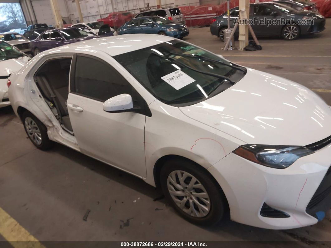 2017 Toyota Corolla Le White vin: 5YFBURHE8HP701291