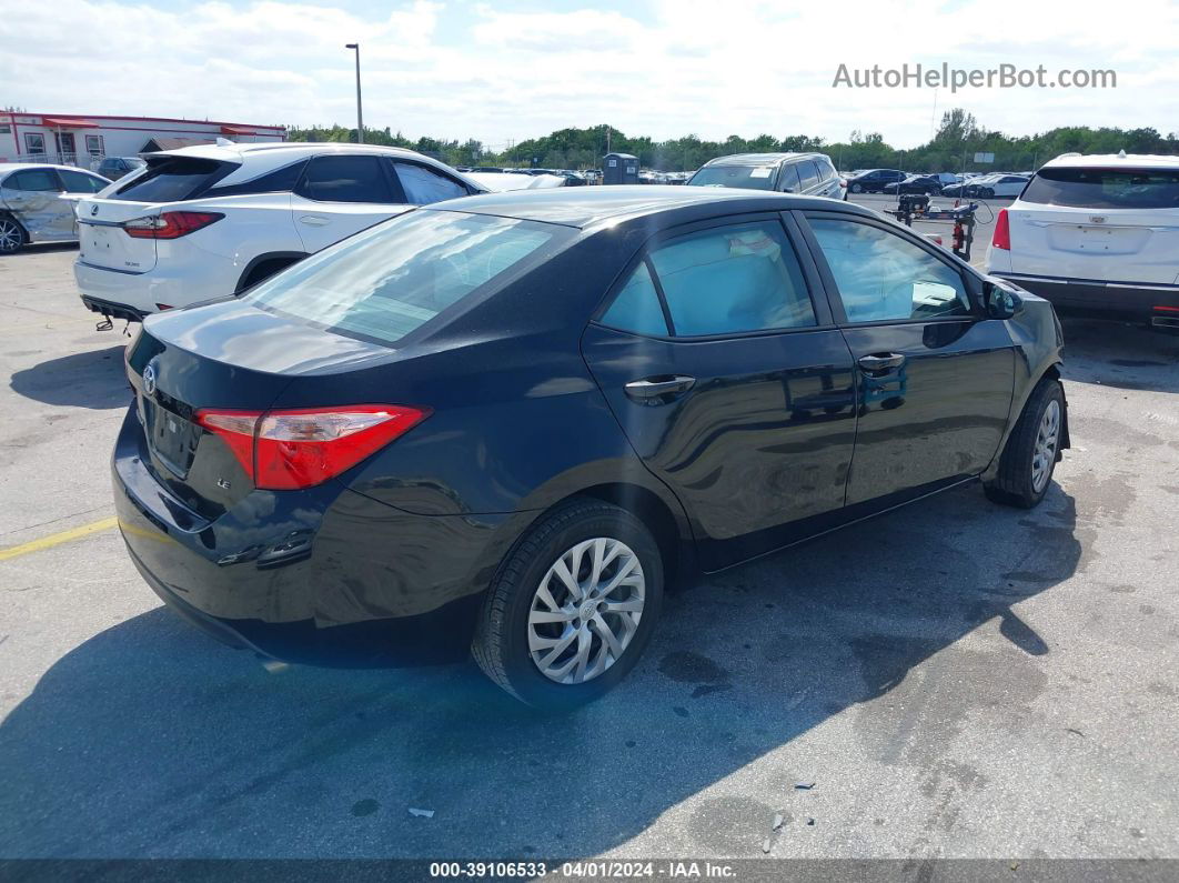 2017 Toyota Corolla Le Black vin: 5YFBURHE8HP733707