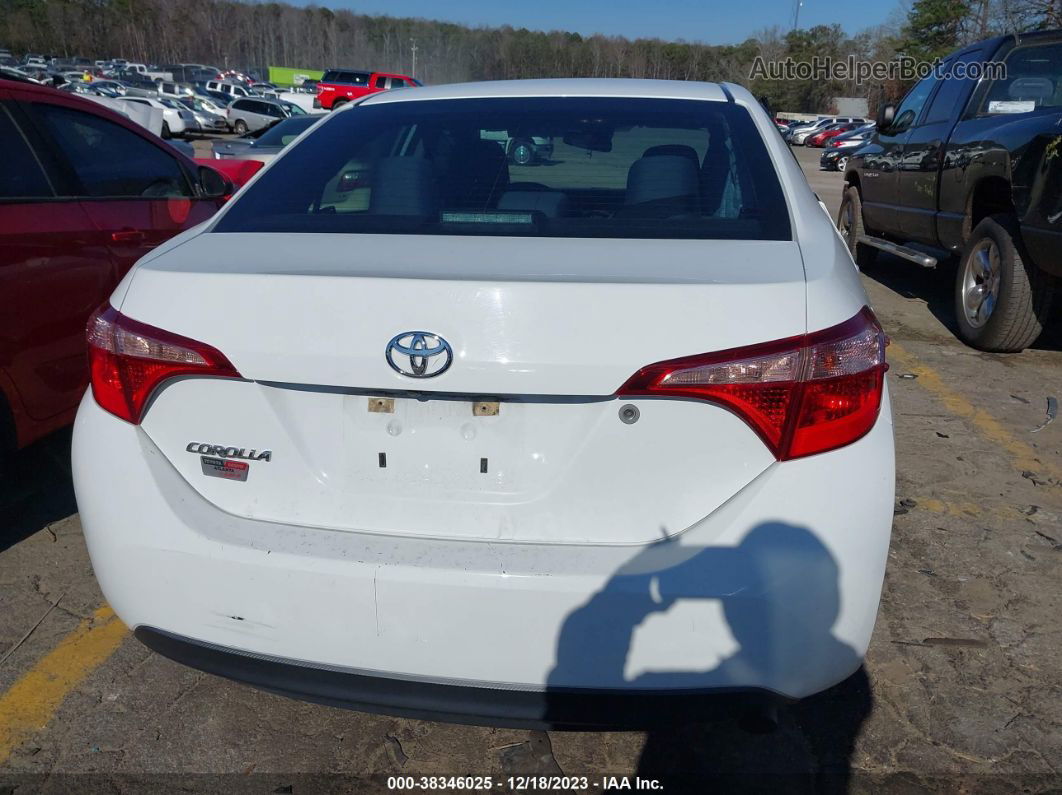 2019 Toyota Corolla L White vin: 5YFBURHE8KP864997