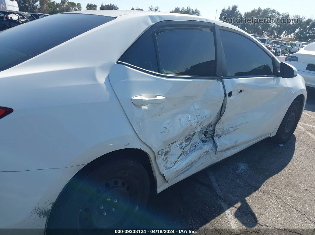 2019 Toyota Corolla Le White vin: 5YFBURHE8KP869679