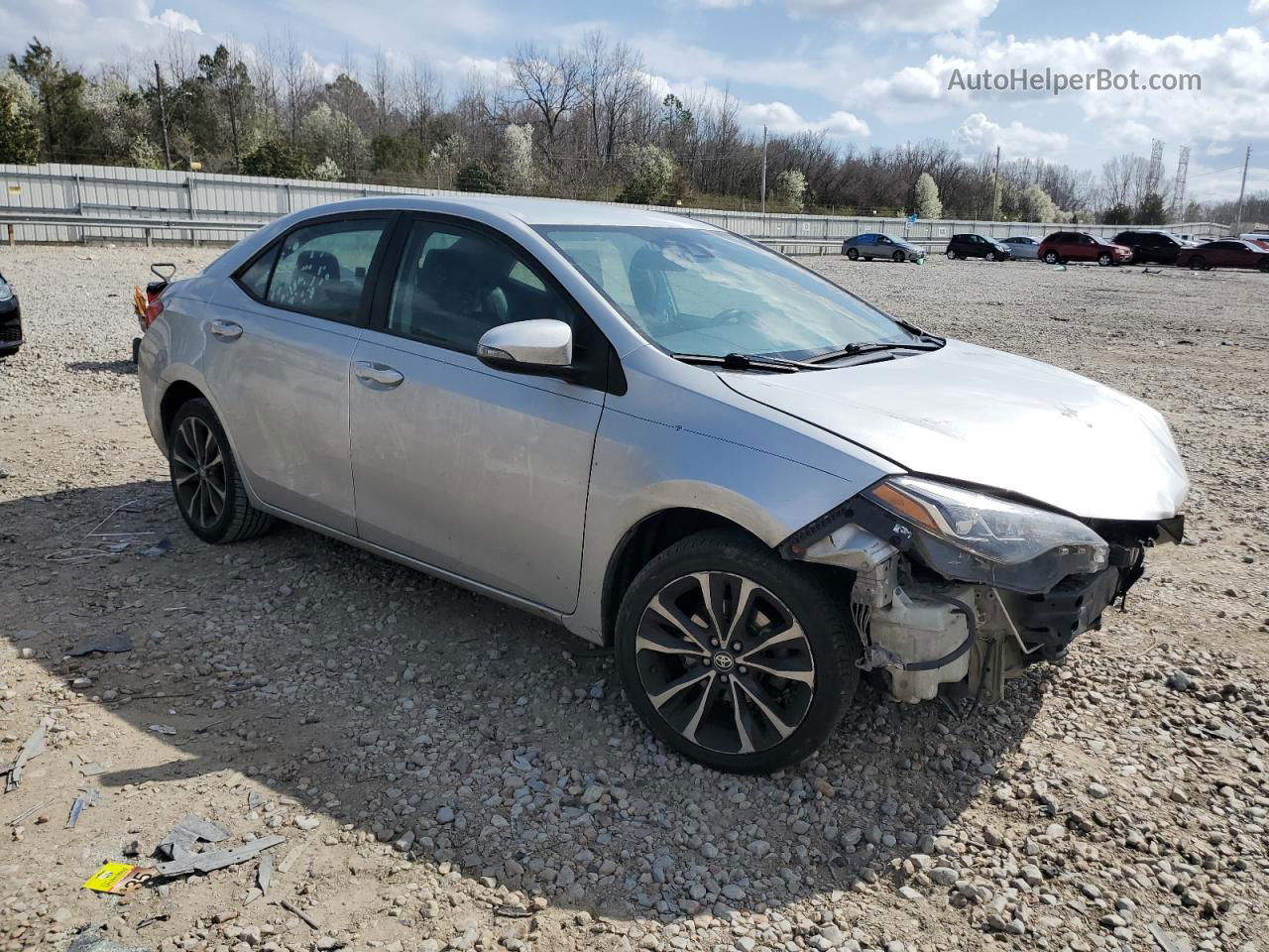 2019 Toyota Corolla L Серебряный vin: 5YFBURHE8KP873652