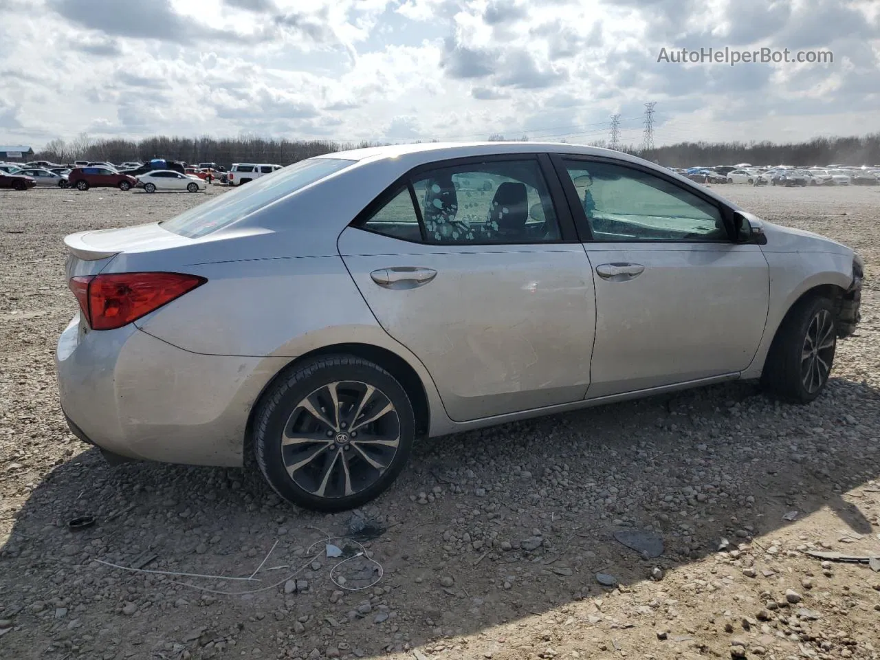 2019 Toyota Corolla L Серебряный vin: 5YFBURHE8KP873652