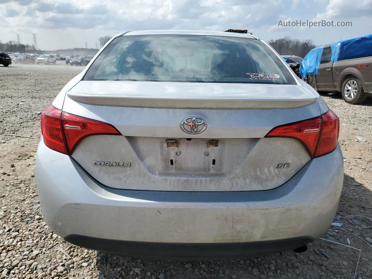 2019 Toyota Corolla L Silver vin: 5YFBURHE8KP873652