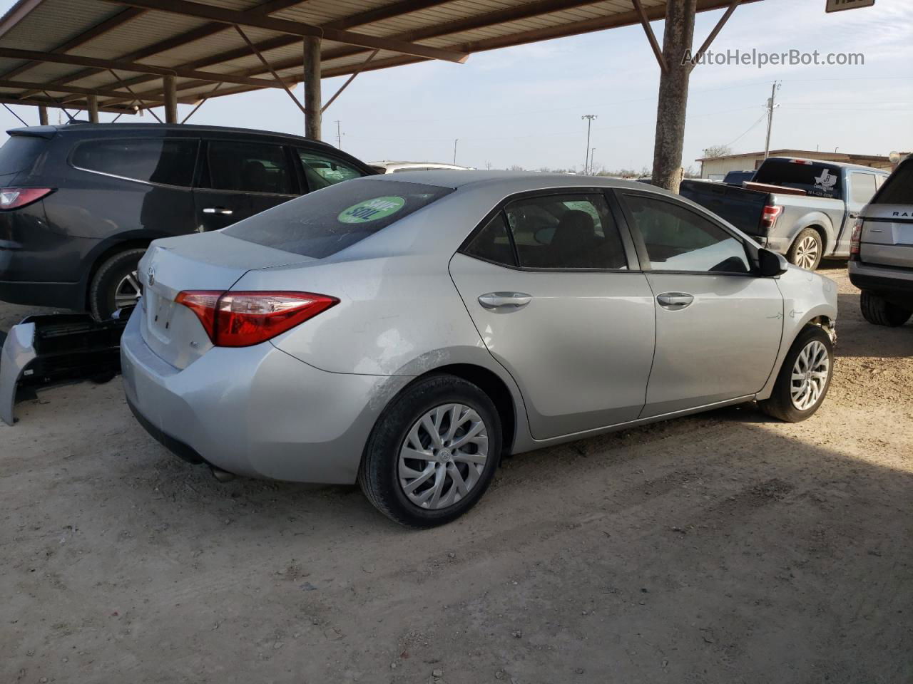 2019 Toyota Corolla L Silver vin: 5YFBURHE8KP893402