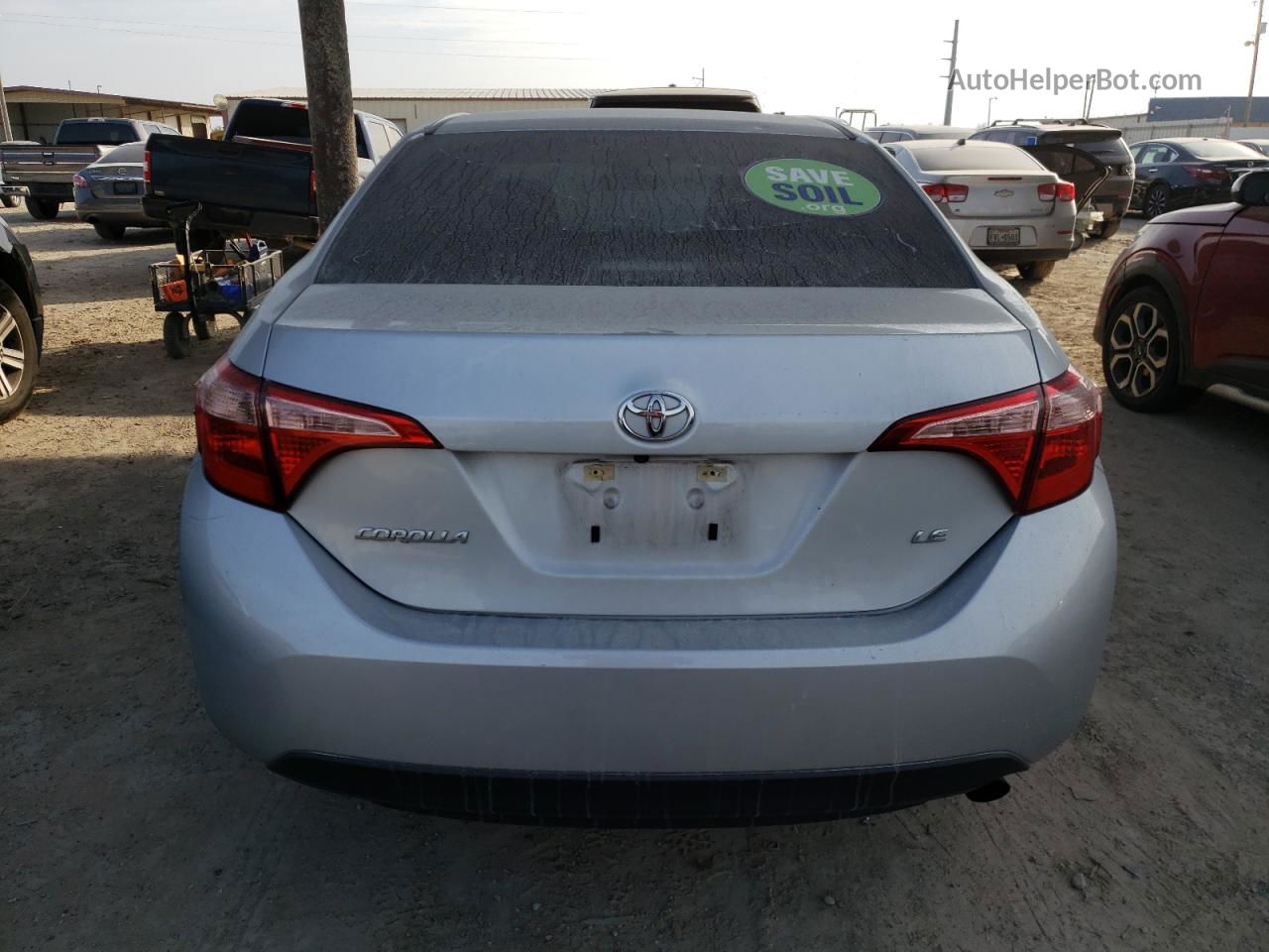 2019 Toyota Corolla L Silver vin: 5YFBURHE8KP893402