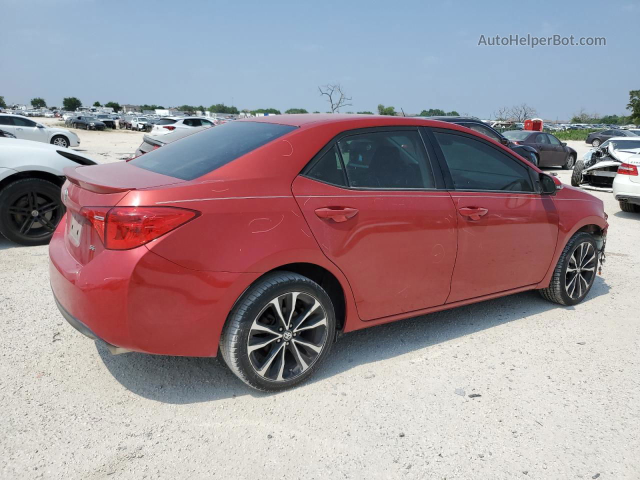 2019 Toyota Corolla L Red vin: 5YFBURHE8KP907430