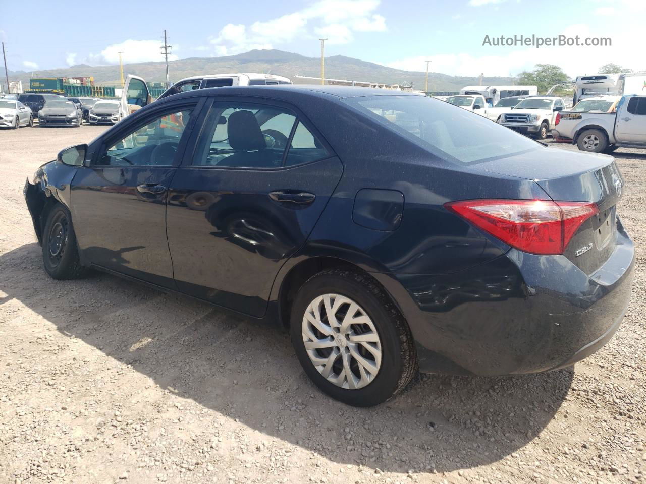 2019 Toyota Corolla L Blue vin: 5YFBURHE8KP909386