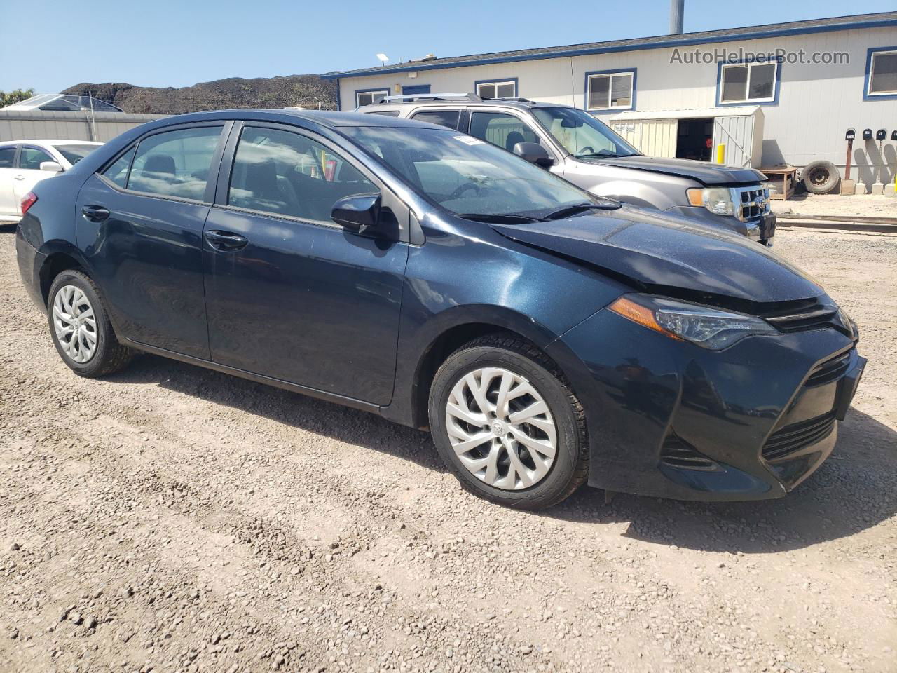 2019 Toyota Corolla L Синий vin: 5YFBURHE8KP909386