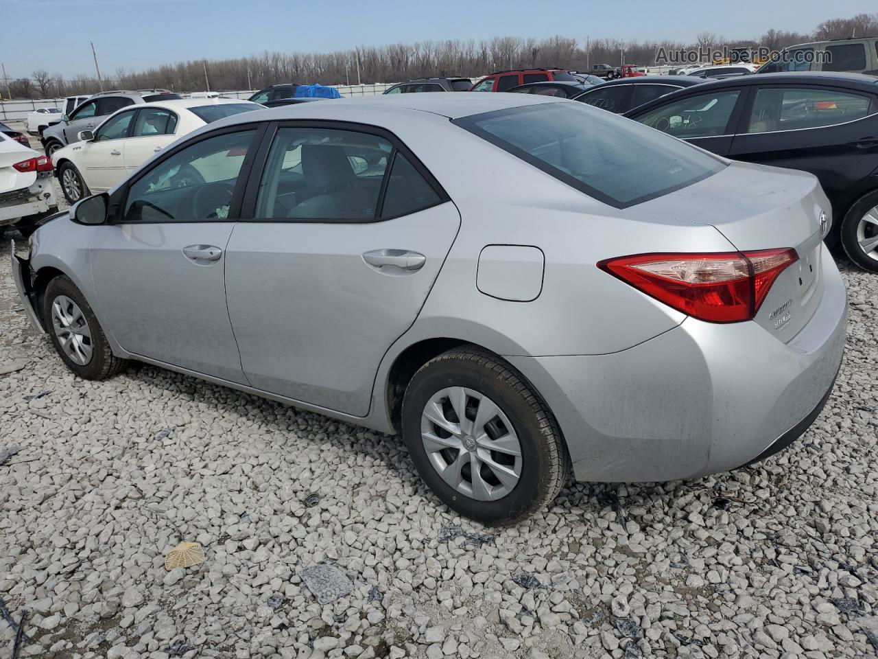 2019 Toyota Corolla L Silver vin: 5YFBURHE8KP913440