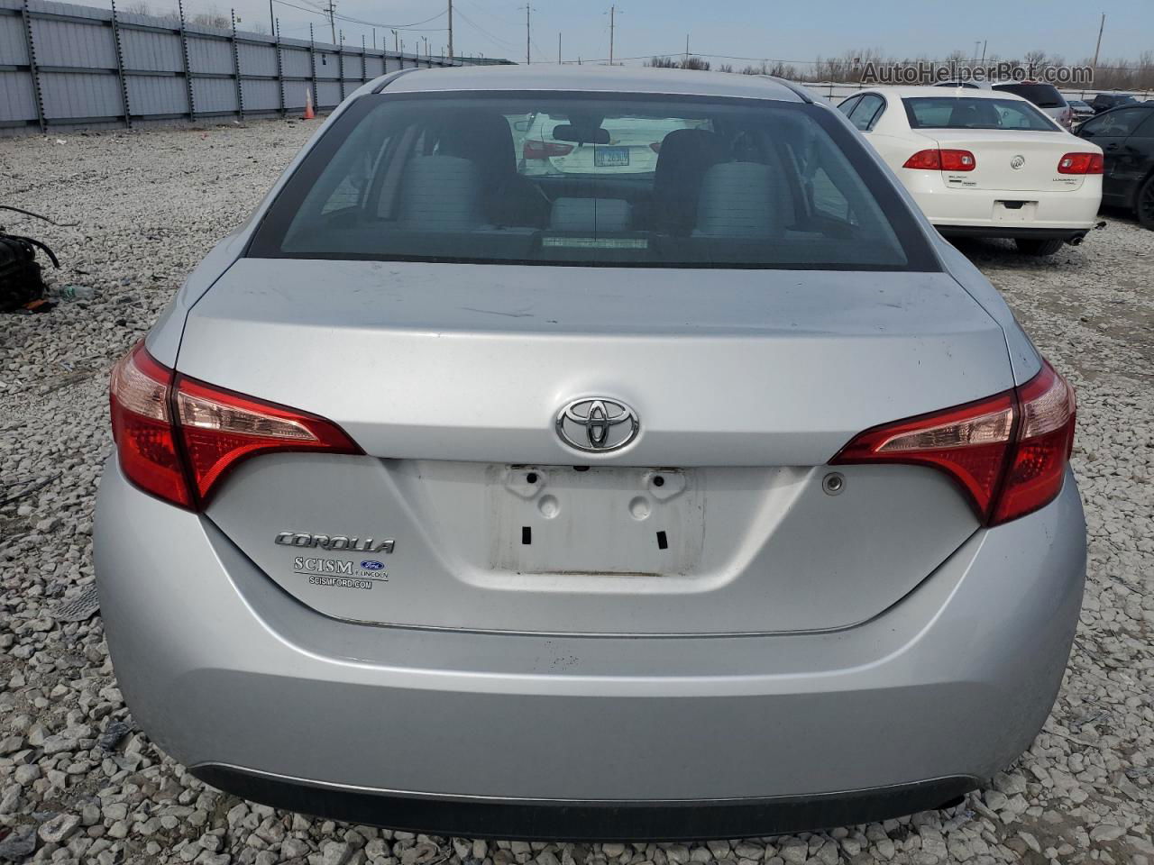 2019 Toyota Corolla L Silver vin: 5YFBURHE8KP913440