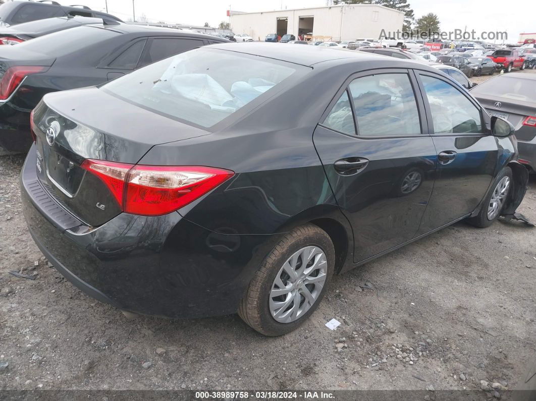 2019 Toyota Corolla Le Black vin: 5YFBURHE8KP917990