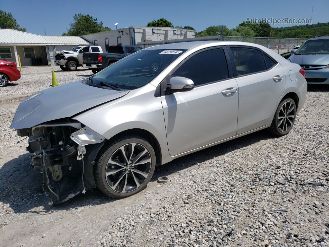 2019 Toyota Corolla L Серебряный vin: 5YFBURHE8KP928195