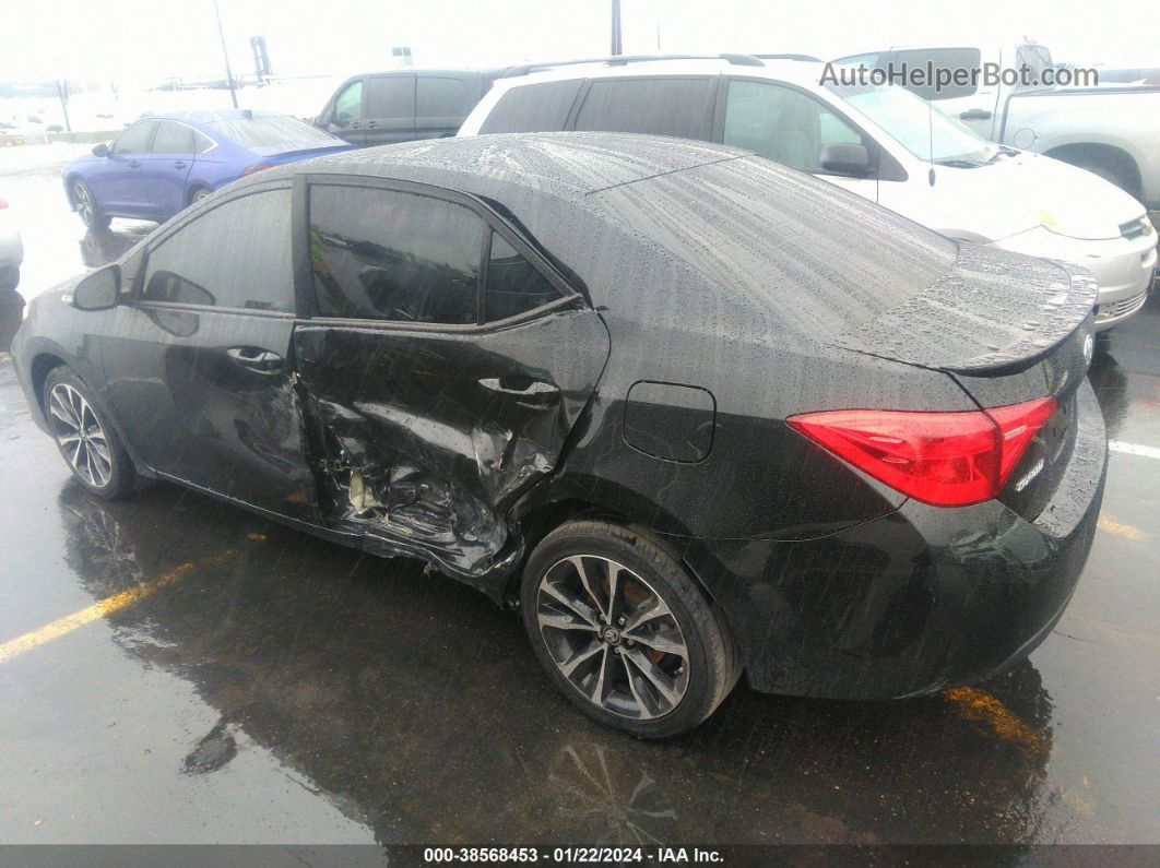 2019 Toyota Corolla Se Black vin: 5YFBURHE8KP928911