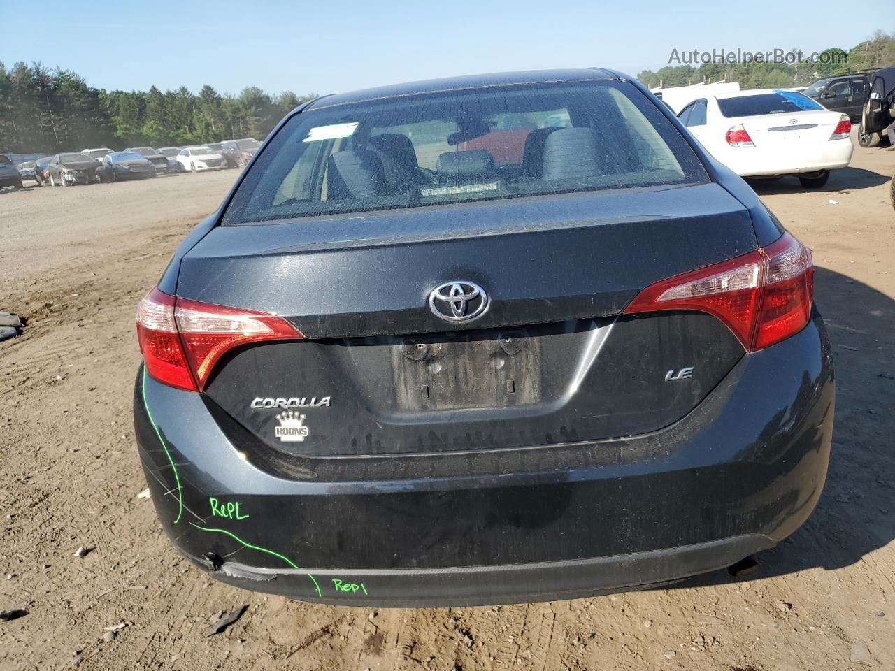 2019 Toyota Corolla L Black vin: 5YFBURHE8KP931033