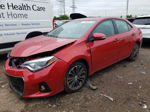 2014 Toyota Corolla L Красный vin: 5YFBURHE9EP030886