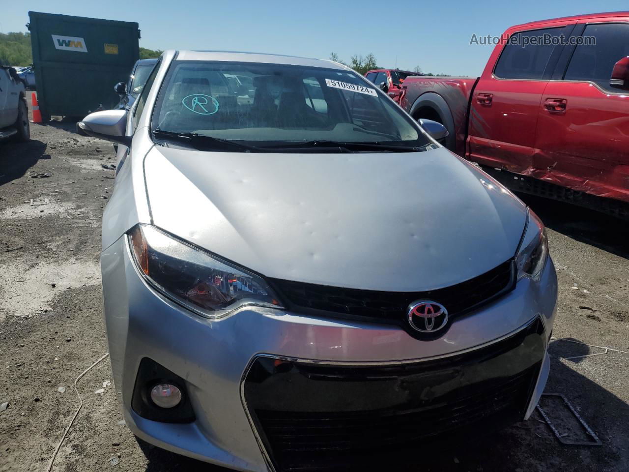 2014 Toyota Corolla L Серебряный vin: 5YFBURHE9EP105795