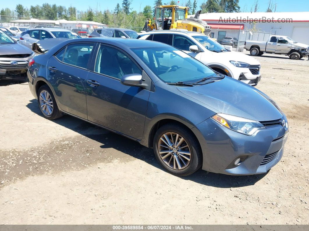 2014 Toyota Corolla Le Premium Gray vin: 5YFBURHE9EP107322