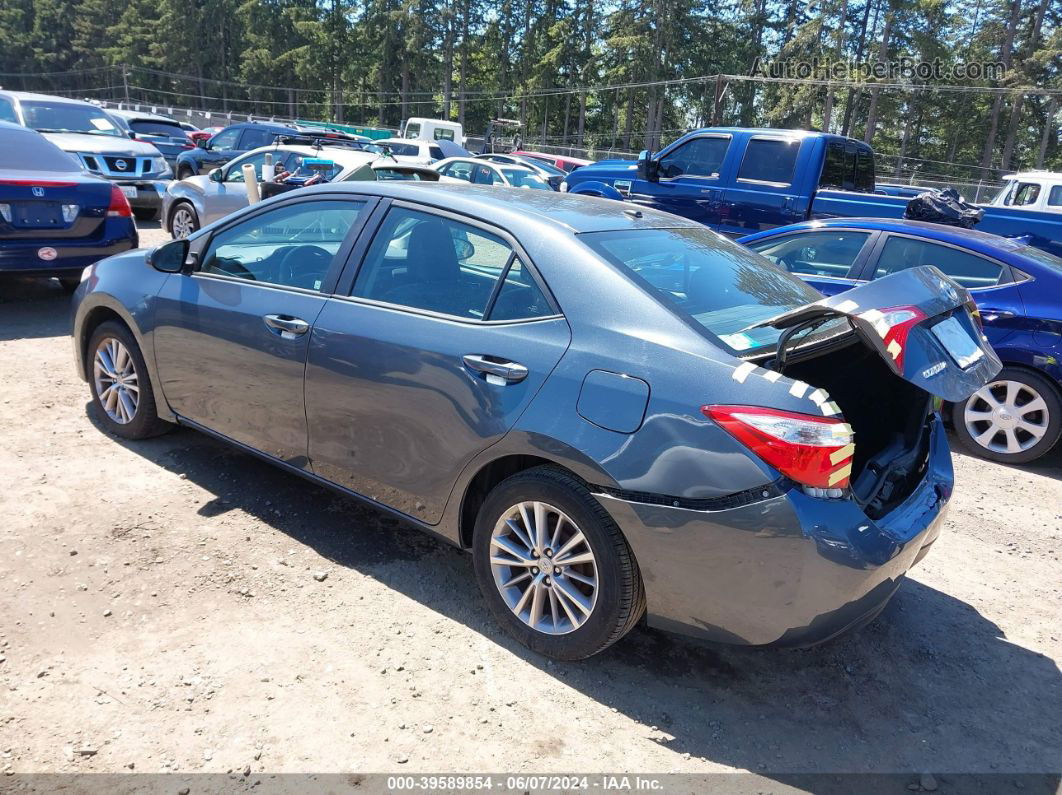 2014 Toyota Corolla Le Premium Gray vin: 5YFBURHE9EP107322