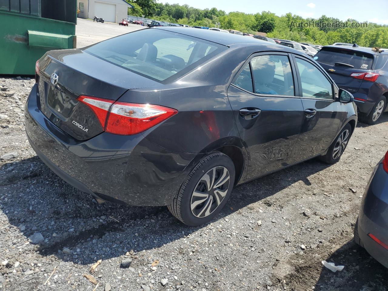 2014 Toyota Corolla L Black vin: 5YFBURHE9EP136030