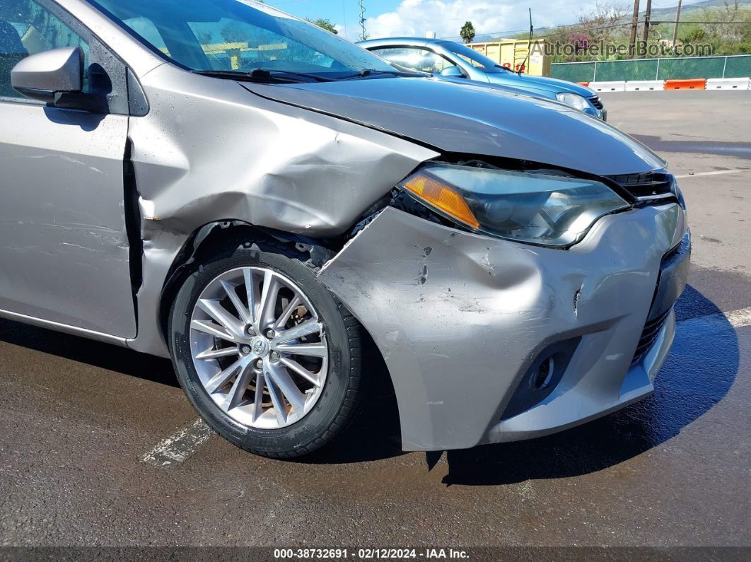 2014 Toyota Corolla L/le/le Plus/le Premium/s/s Plus/s Premium Gray vin: 5YFBURHE9EP175975