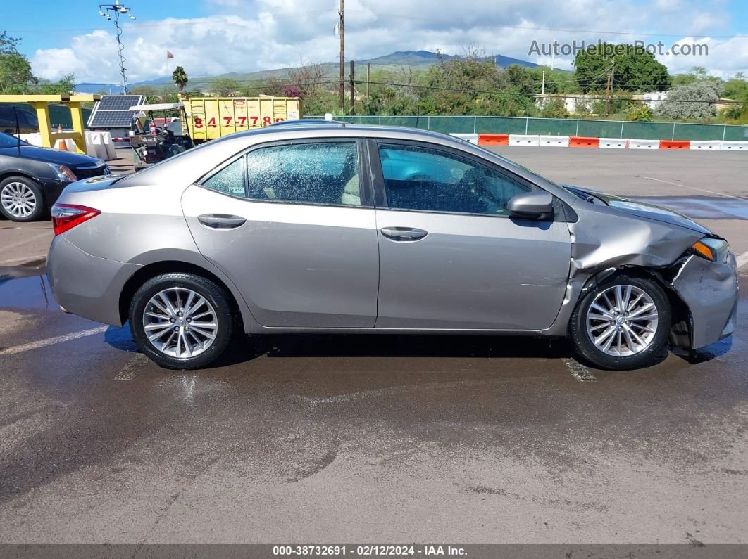 2014 Toyota Corolla L/le/le Plus/le Premium/s/s Plus/s Premium Gray vin: 5YFBURHE9EP175975