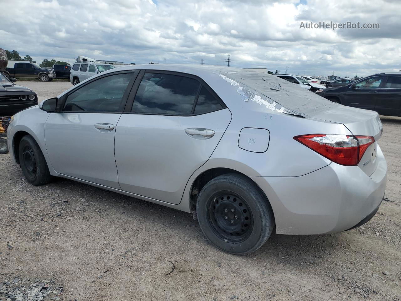 2014 Toyota Corolla L Silver vin: 5YFBURHE9EP177788