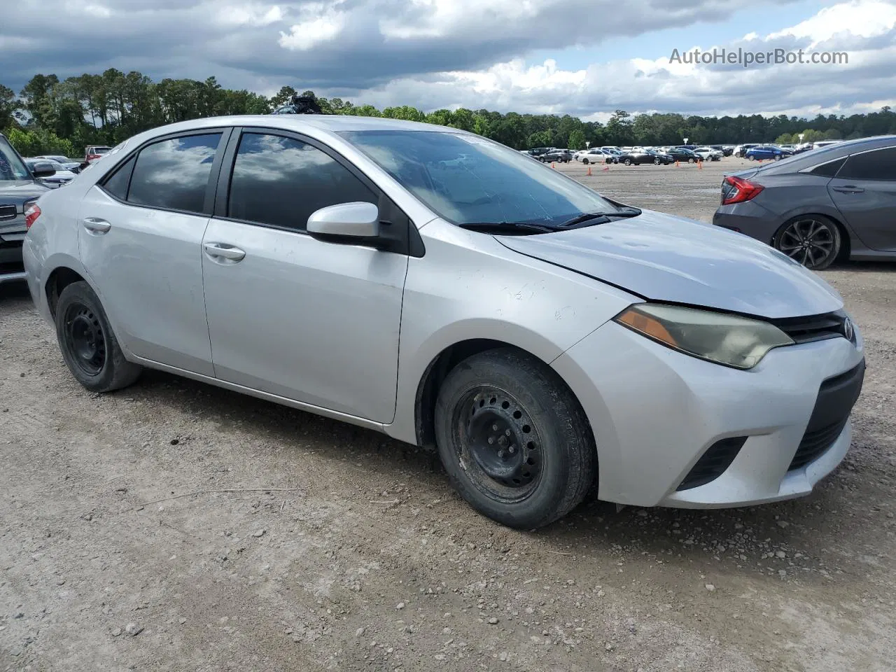 2014 Toyota Corolla L Silver vin: 5YFBURHE9EP177788