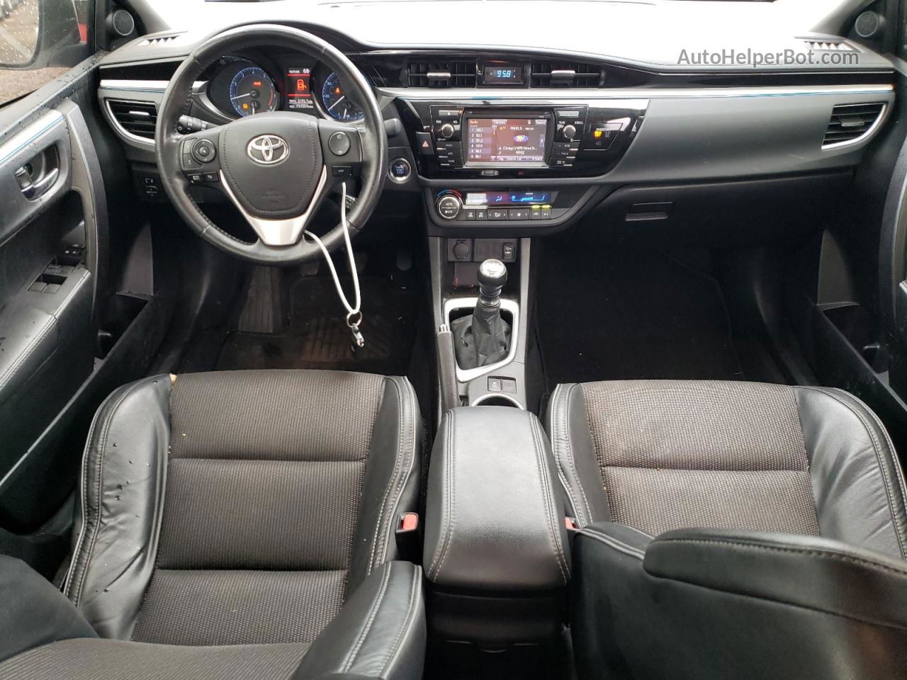 2015 Toyota Corolla L White vin: 5YFBURHE9FP182118