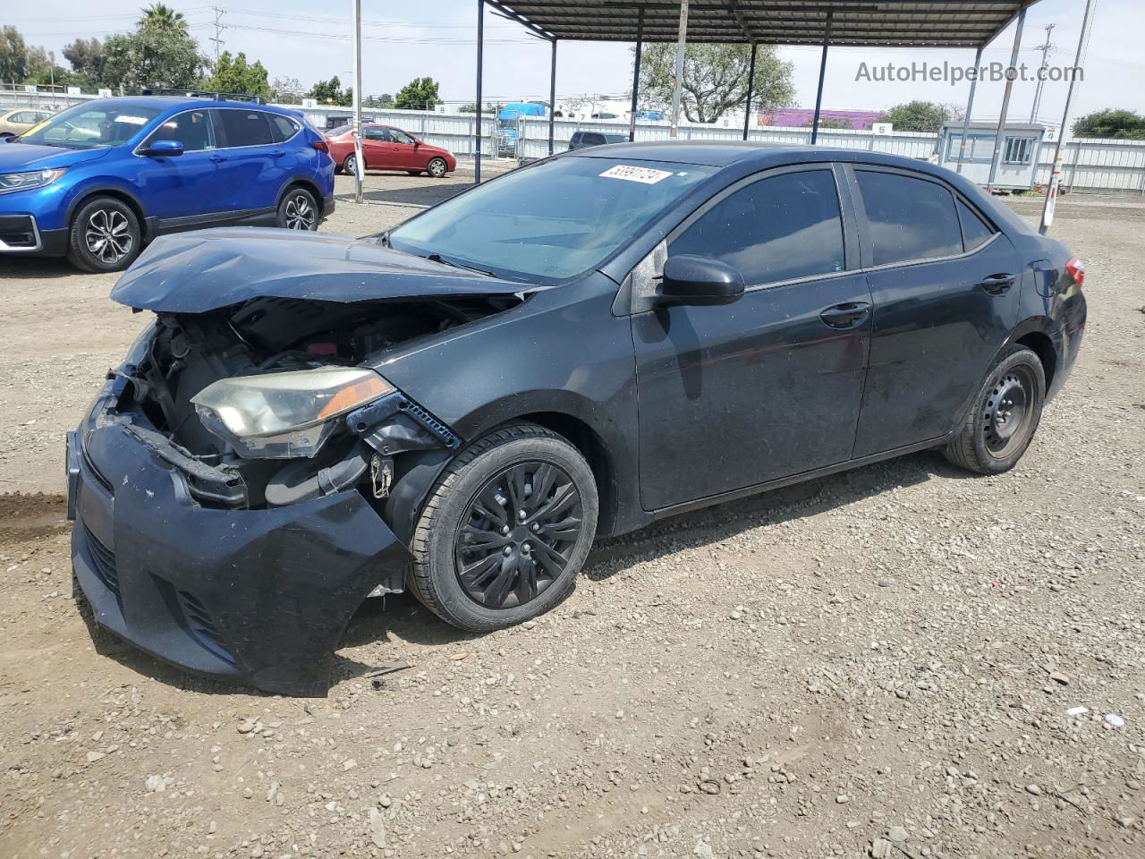 2015 Toyota Corolla L Gray vin: 5YFBURHE9FP193684