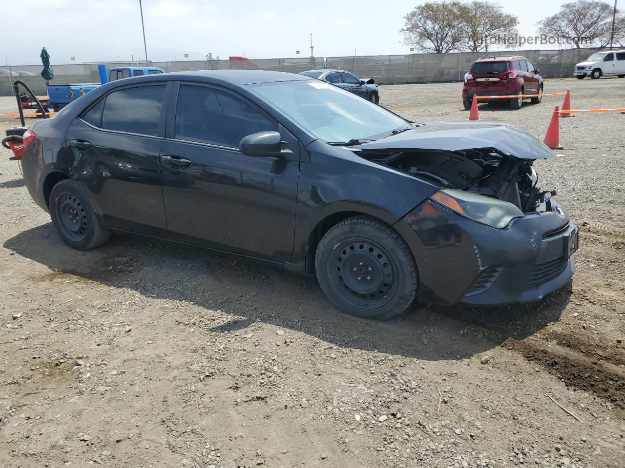 2015 Toyota Corolla L Серый vin: 5YFBURHE9FP193684