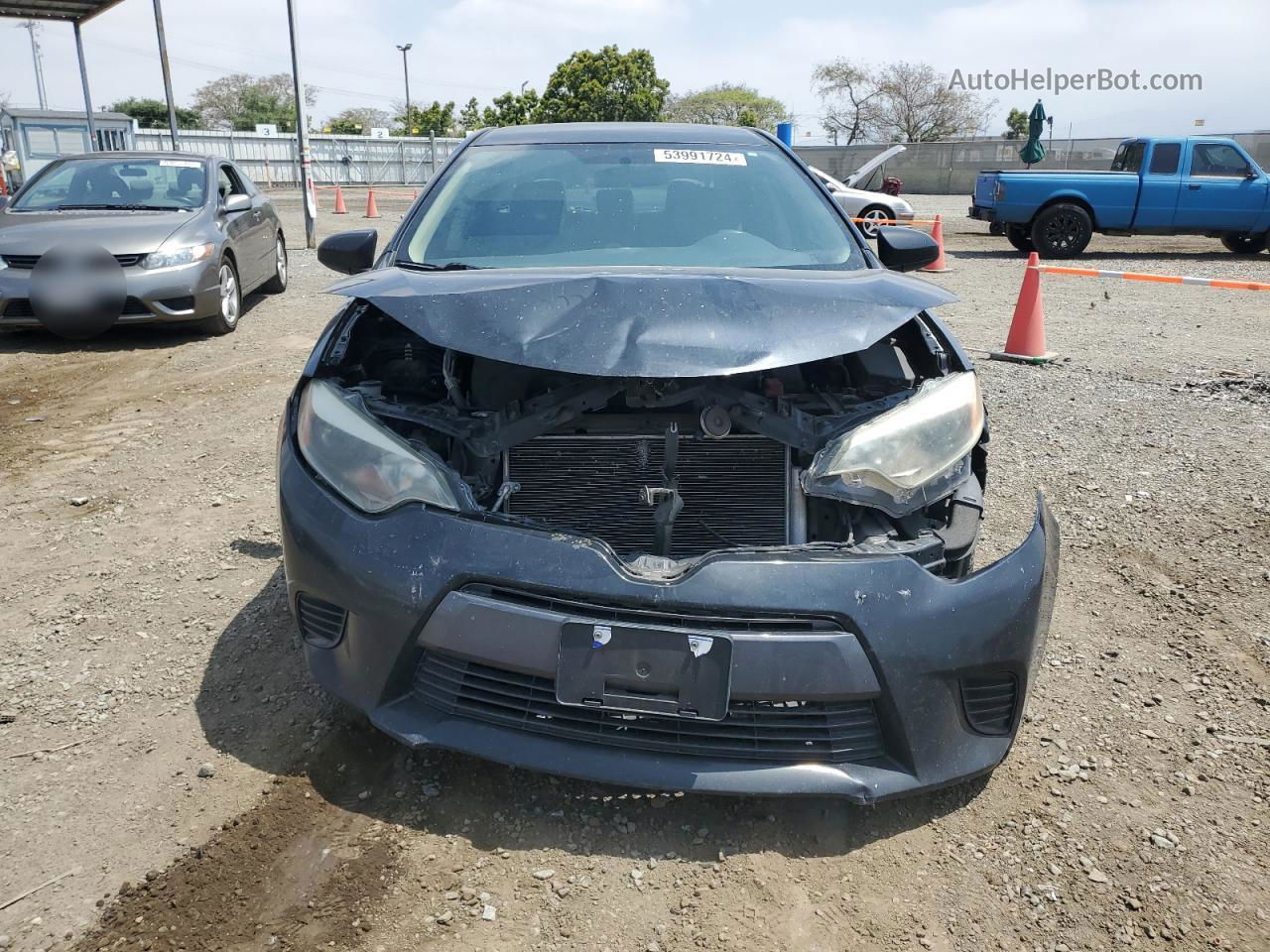 2015 Toyota Corolla L Gray vin: 5YFBURHE9FP193684