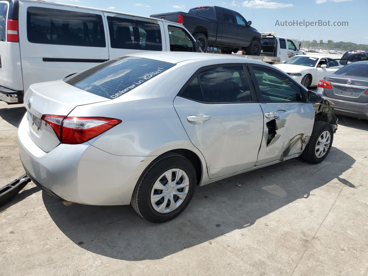 2015 Toyota Corolla L Silver vin: 5YFBURHE9FP200794