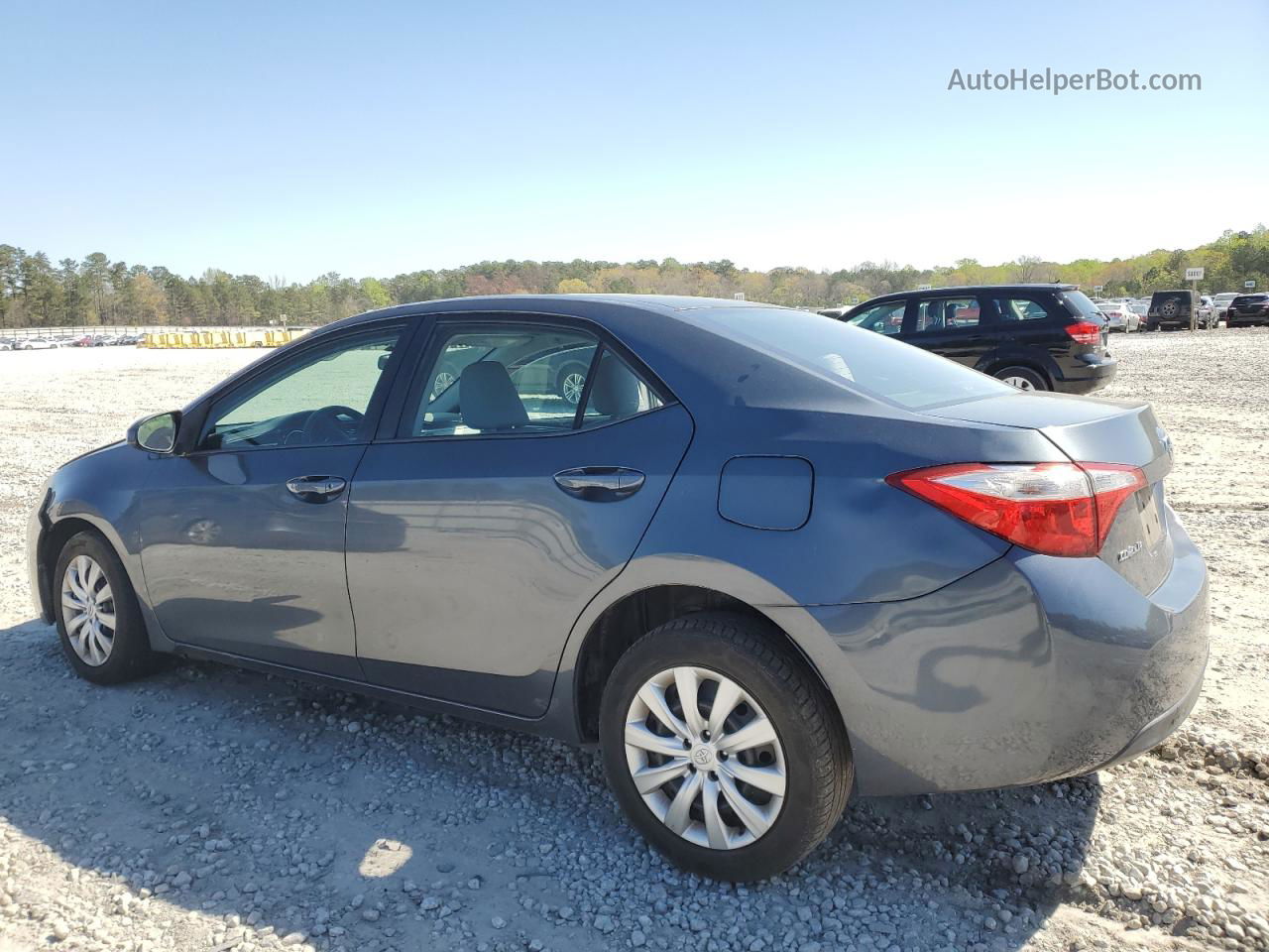 2015 Toyota Corolla L Blue vin: 5YFBURHE9FP208846