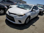 2015 Toyota Corolla L White vin: 5YFBURHE9FP244360