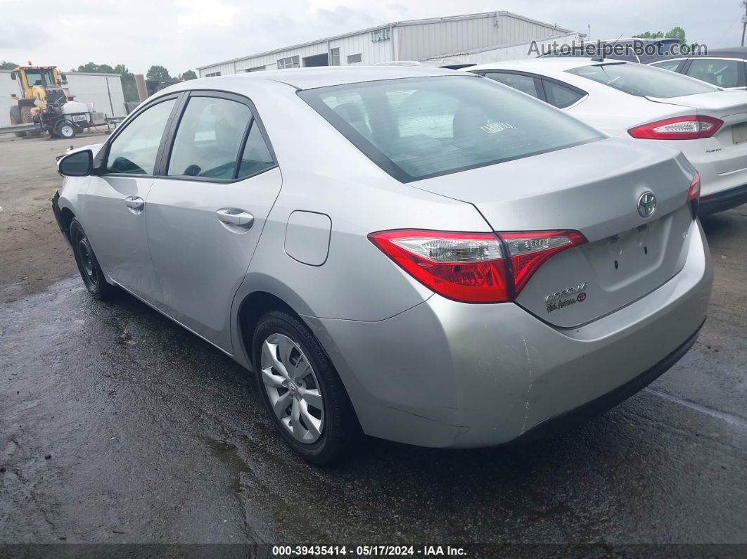 2015 Toyota Corolla Le Silver vin: 5YFBURHE9FP258713