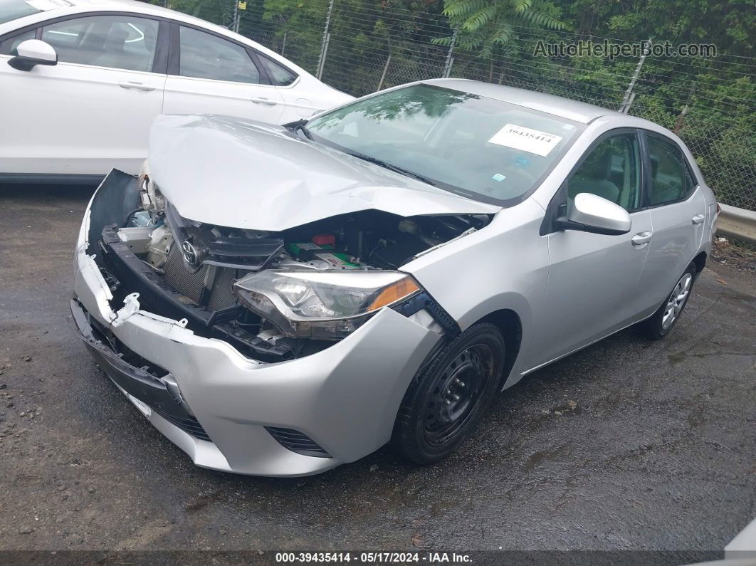 2015 Toyota Corolla Le Silver vin: 5YFBURHE9FP258713