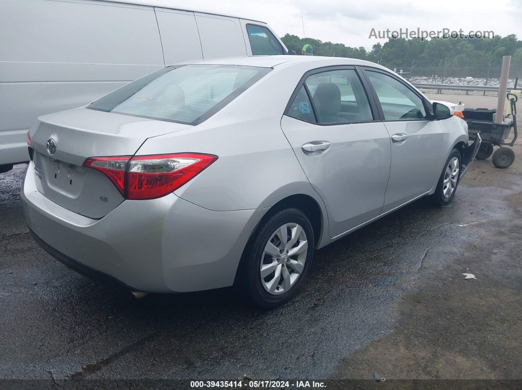 2015 Toyota Corolla Le Silver vin: 5YFBURHE9FP258713