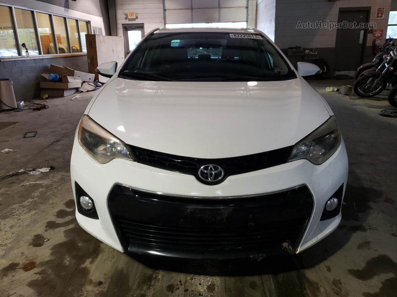 2015 Toyota Corolla L White vin: 5YFBURHE9FP266729