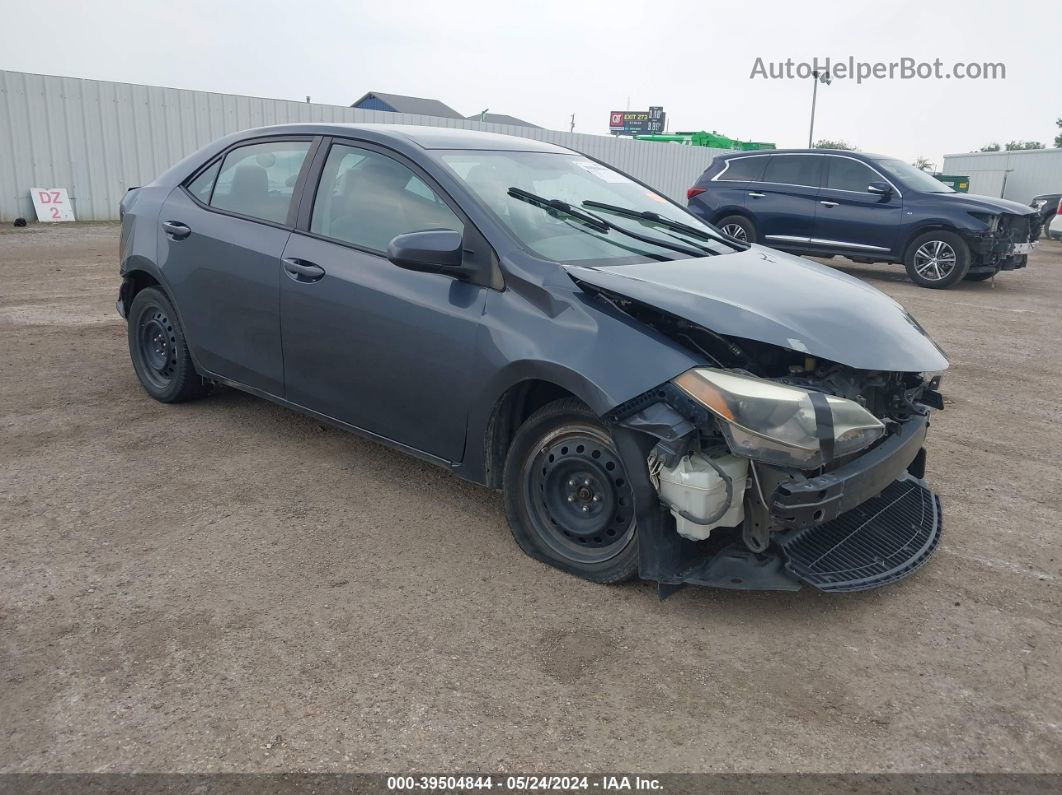 2015 Toyota Corolla Le Gray vin: 5YFBURHE9FP279271