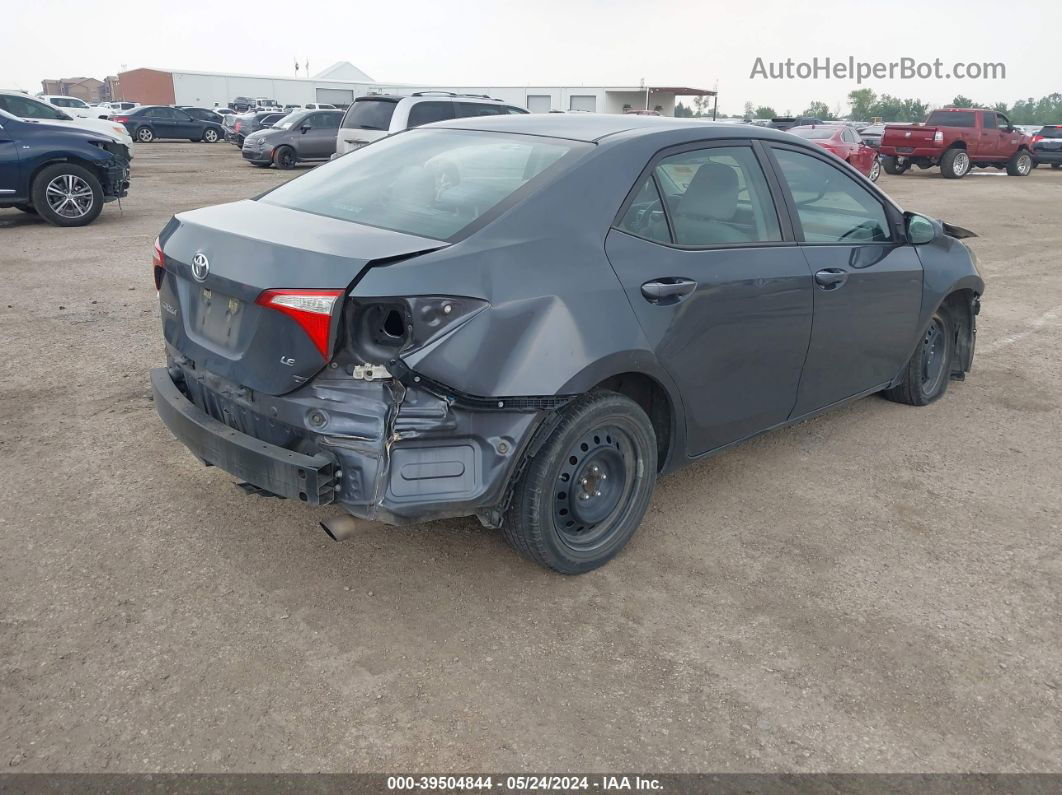 2015 Toyota Corolla Le Gray vin: 5YFBURHE9FP279271