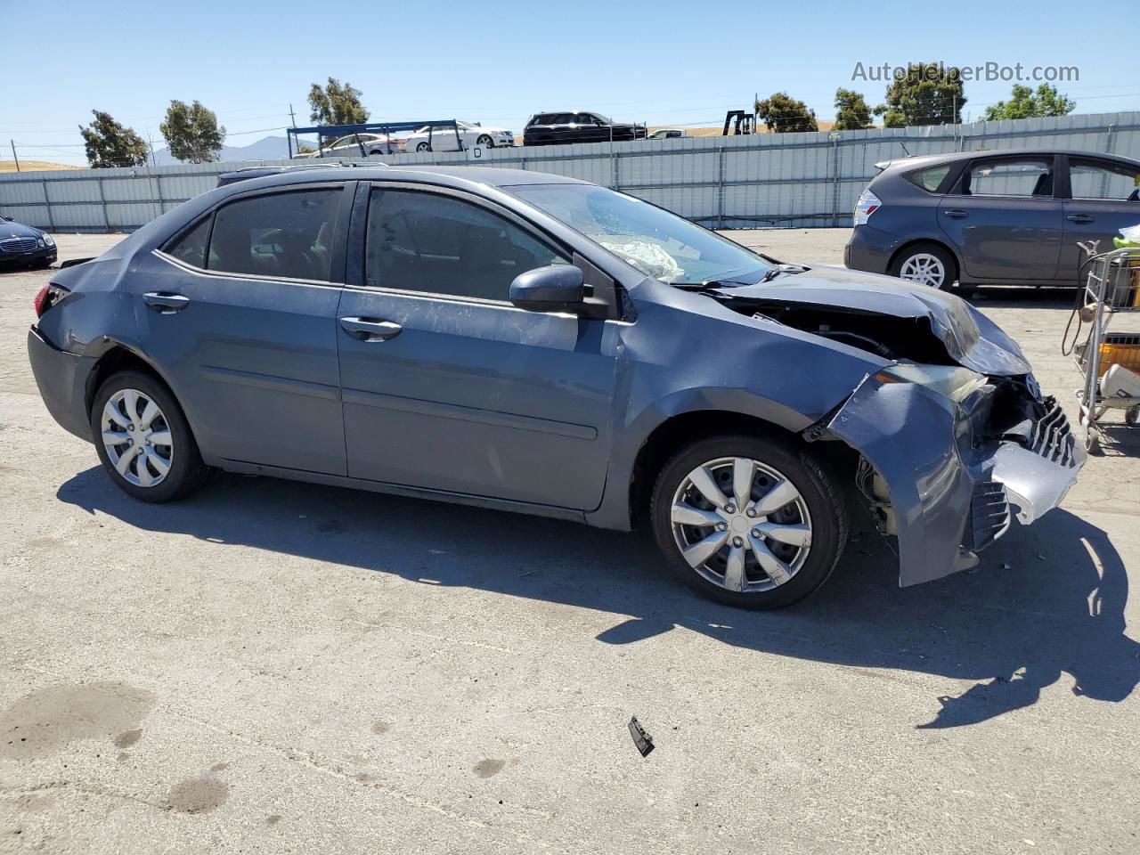 2015 Toyota Corolla L Charcoal vin: 5YFBURHE9FP281988